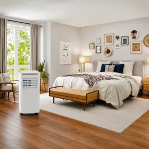 Condizionatore Portatile 9000 BTU WiFi Telecomando 2600W Pompa di Calore 2