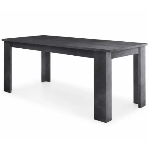 Tavolo Allungabile 140-190 cm Legno Bianco Lucido Moderno da Salotto
