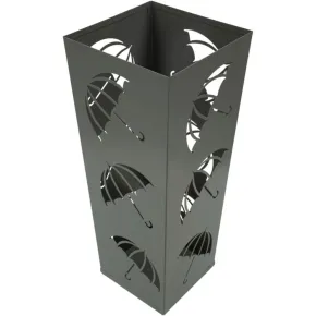 Portaombrelli da Ingresso in Metallo Design Ombrelli Grigio 19x19 2