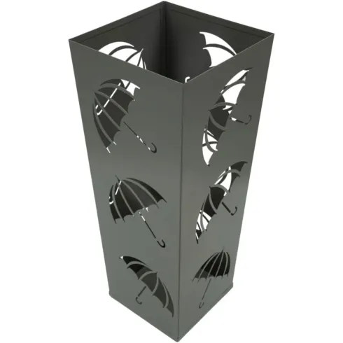 Portaombrelli da Ingresso in Metallo Design Ombrelli Grigio 19x19