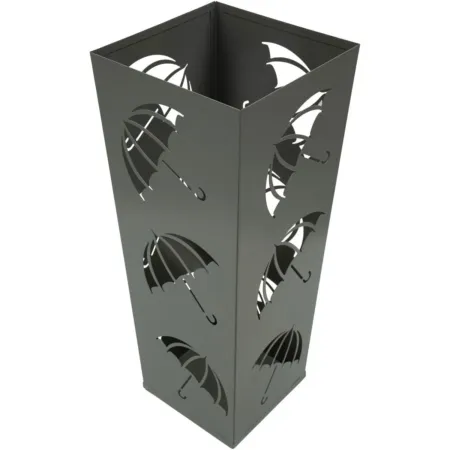 Portaombrelli da Ingresso in Metallo Design Ombrelli Grigio 19x19