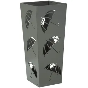 Portaombrelli da Ingresso in Metallo Design Ombrelli Grigio 19x19