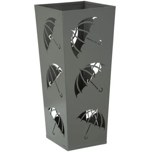 Portaombrelli da Ingresso in Metallo Design Ombrelli Grigio 19x19