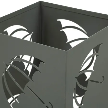 Portaombrelli da Ingresso in Metallo Design Ombrelli Grigio 19x19