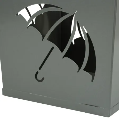 Portaombrelli da Ingresso in Metallo Design Ombrelli Grigio 19x19