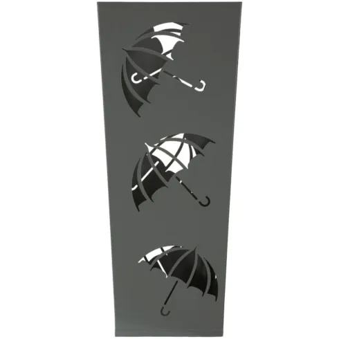Portaombrelli da Ingresso in Metallo Design Ombrelli Grigio 19x19
