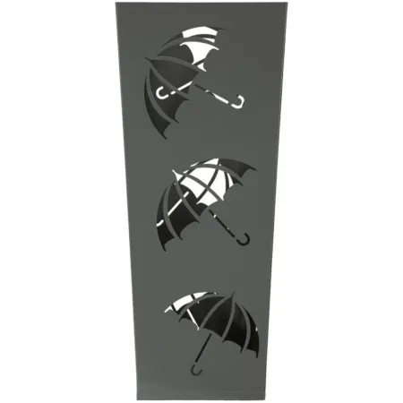 Portaombrelli da Ingresso in Metallo Design Ombrelli Grigio 19x19