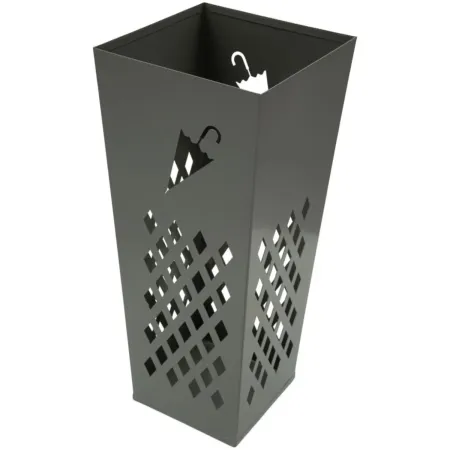 Portaombrelli da Ingresso in Metallo Design Ombrello Rombi Grigio 19x19