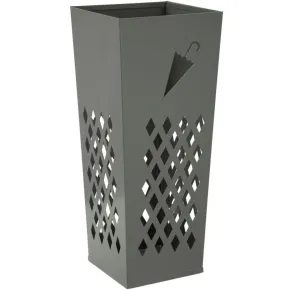 Portaombrelli da Ingresso in Metallo Design Ombrello Rombi Grigio 19x19