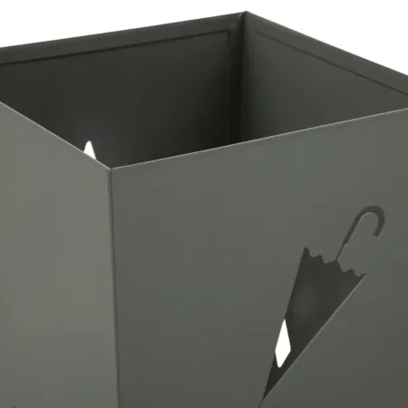 Portaombrelli da Ingresso in Metallo Design Ombrello Rombi Grigio 19x19