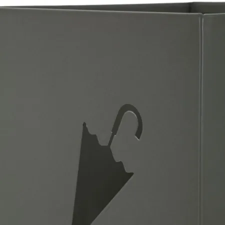 Portaombrelli da Ingresso in Metallo Design Ombrello Rombi Grigio 19x19