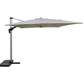 Ombrellone da Giardino Palo Laterale 3x4 m in Alluminio Beige Girevole 2