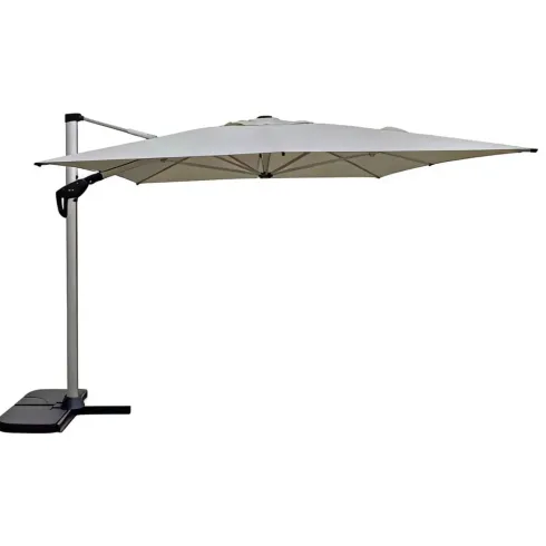 Ombrellone da Giardino Palo Laterale 3x4 m in Alluminio Beige Girevole