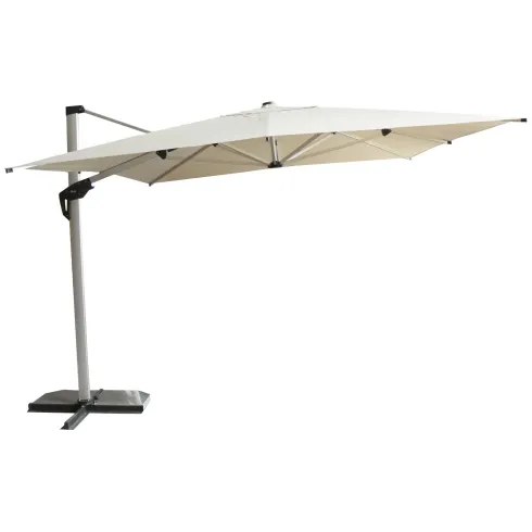Ombrellone da Giardino Palo Laterale 3x4 m in Alluminio Beige Girevole