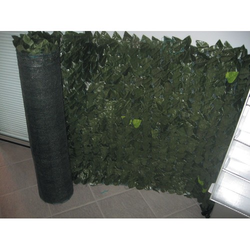 4 Pezzi Siepe Finta 1x3 Doppia Schermatura Artificiale Lauro Sintetica Balcone