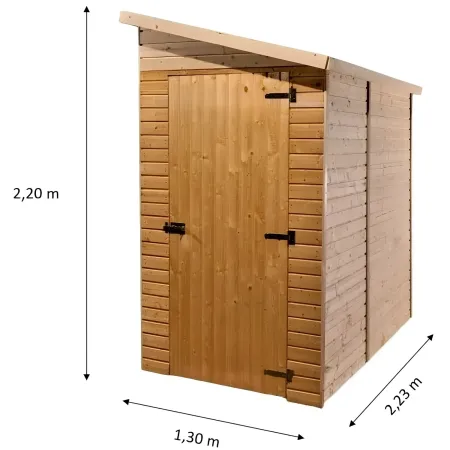 Casetta in Legno 2x1 Porta Attrezzi da Giardino Ricovero | BricoShop24