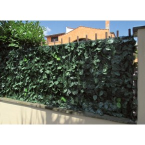 4 Pezzi Siepe Finta 1x3 Doppia Schermatura Artificiale Lauro Sintetica Balcone