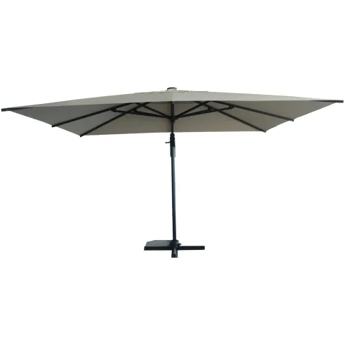 Ombrellone da Giardino Grigio 3x3 Palo Decentrato Alluminio Antracite