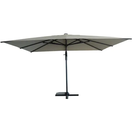 Ombrellone da Giardino Grigio 3x3 Palo Decentrato Alluminio Antracite