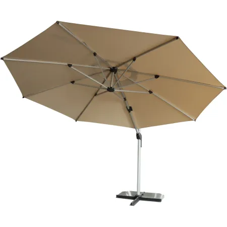 Ombrellone da Giardino Sabbia 350x350 cm Palo Decentrato Antivento
