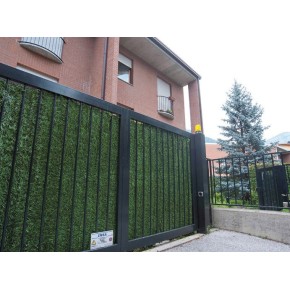 2 Pezzi Siepe Finta 1x3 Abete PVC Artificiale Sintetica Recinzione da Giardino 2