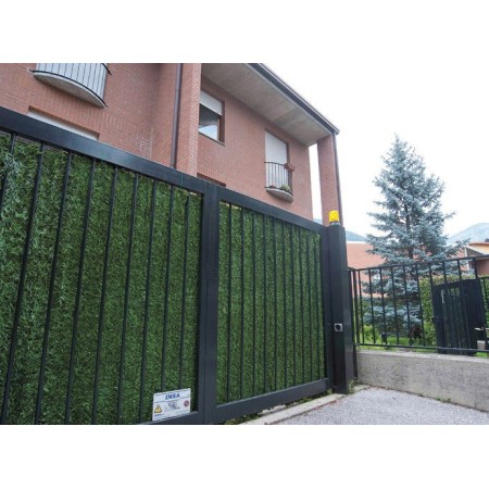 2 Pezzi Siepe Finta 1x3 Abete PVC Artificiale Sintetica Recinzione da Giardino