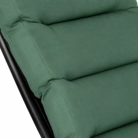 Poltrona Automatica da Esterno Verde Schienale Regolabile 6 Posizioni