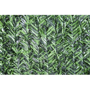 2 Pezzi Siepe Finta 1x3 Abete PVC Artificiale Sintetica Recinzione da Giardino
