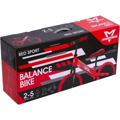 Bicicletta per Bambini Evolutiva Senza Pedali Rosso Balance Bike
