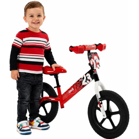 Bicicletta Bambini 2-3 Anni Rosso Senza Pedali Balance Bike Extreme Cross