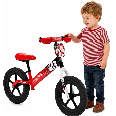 Bicicletta Bambini 2-3 Anni Rosso Senza Pedali Balance Bike Extreme Cross