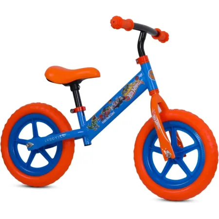 Bicicletta Bambini Hotwheels Senza Pedali 2-3 Anni Azzurro Arancione