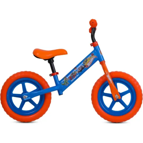 Bicicletta Bambini Hotwheels Senza Pedali 2-3 Anni Azzurro Arancione