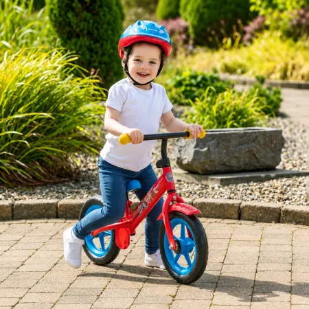 Balance Bike Bicicletta Bambini Paw Patrol Rosso Senza Pedali 2-3 Anni
