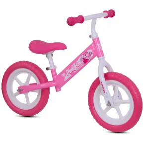 Bicicletta per Bambini Equilibrio Pink Fox Rosa Senza Pedali 2-3 Anni