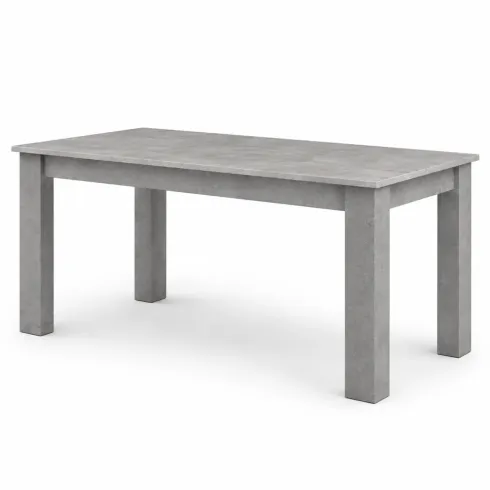Tavolo Rettangolare Allungabile da Pranzo 160-210 in Melaminico Grigio