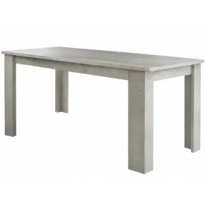 Tavolo Allungabile 160-210 da Pranzo in Melaminico Bianco Cemento