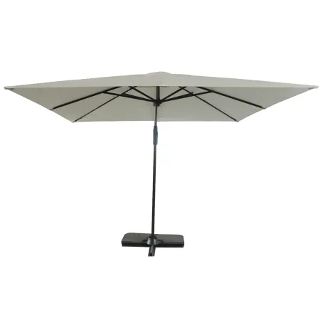 Ombrellone Decentrato da Giardino Grigio 270x270 cm Base Girevole