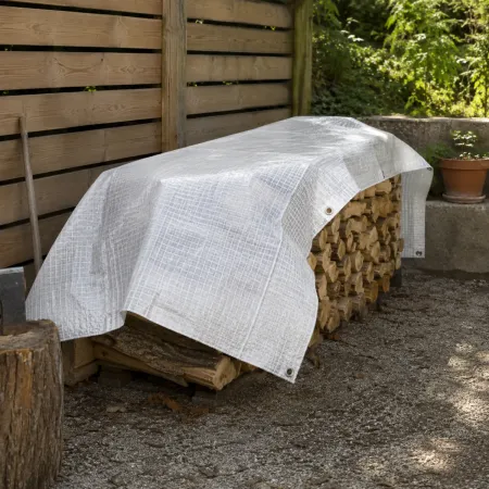 Copertura Telo Occhiellato PE Bianco 3x5 m Impermeabile Lavabile
