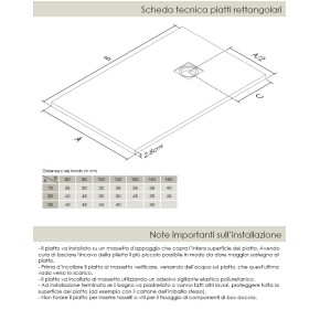 Piatto Doccia Rettangolare Slim Effetto Pietra Tagliabile Angolare Marmoresina 2