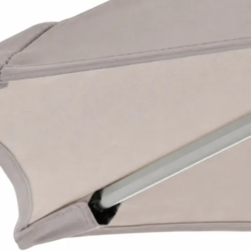 Ombrellone Rotondo diametro 2.4 metri Grigio da Giardino Antivento | BricoShop24