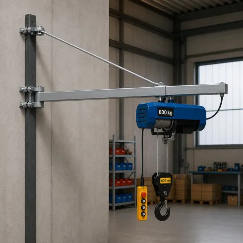 Supporto a Bandiera per Paranco Elettrico 750mm Portata 600kg