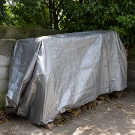 Copertura Telo Rinforzato Occhiellato Grigio 6x10m 200g/m2 Lavabile