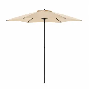 Ombrellone Rotondo diametro 2.4 metri Ecru da Giardino Antivento | BricoShop24