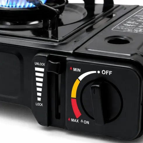 Fornello a Gas GPL Portatile 2,1 kW Valigetta Temperatura Regolabile