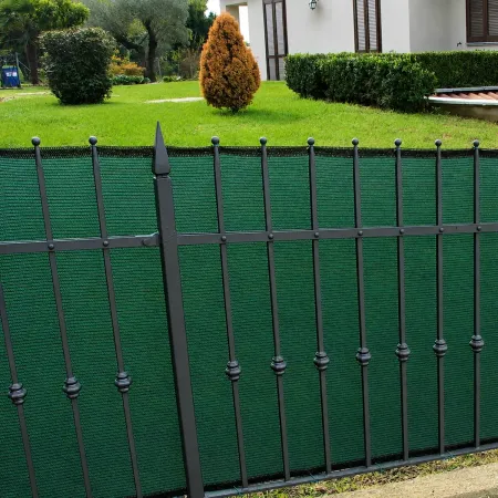 Rete Ombreggiante 1,5x10 m Copertura per Giardino Recinzione Verde Asole