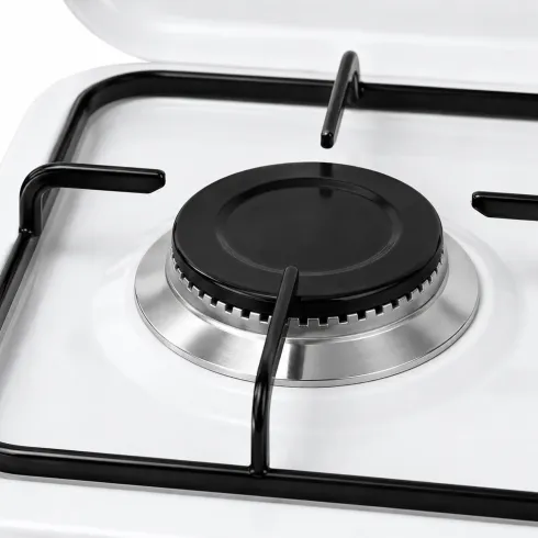 Fornello a Gas GPL 2 Fuochi Portatile 4,4 kW con Coperchio da Esterno