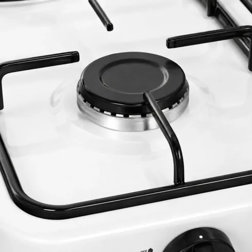 Fornello a Gas GPL 4 Fuochi Portatile 6,2 kW con Coperchio da Esterno
