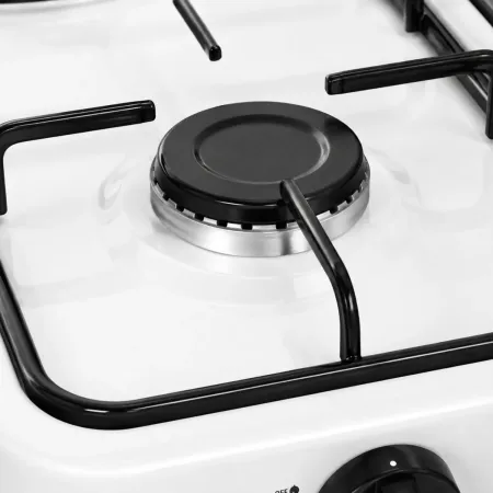 Fornello a Gas GPL 4 Fuochi Portatile 6,2 kW con Coperchio da Esterno