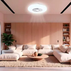 Ventilatore Plafoniera LED 45 W Zephir Luce RGB Telecomando 6 Velocità 2